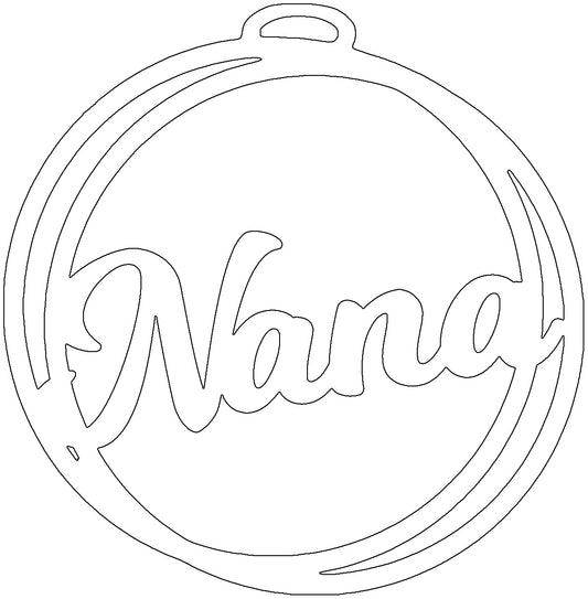 Nana Car Charm Sublimation Blank