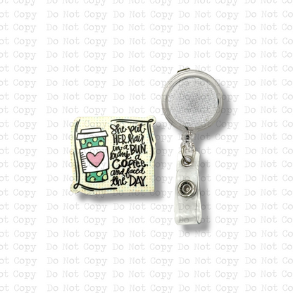 Face The Day Badge Button Sublimation Blank | Set of 2 G&M