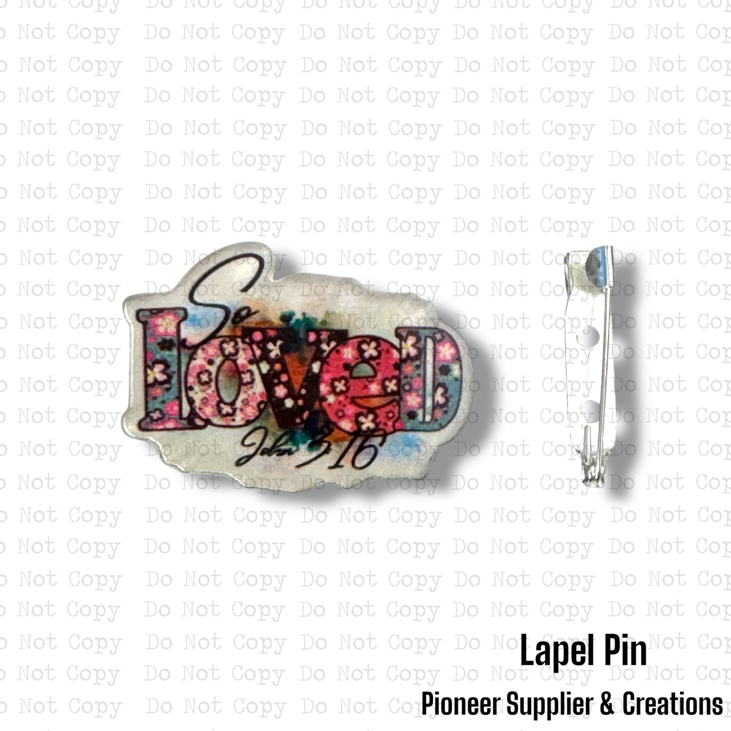 So Loved Lapel Pin Sublimation Blank | Exclusive