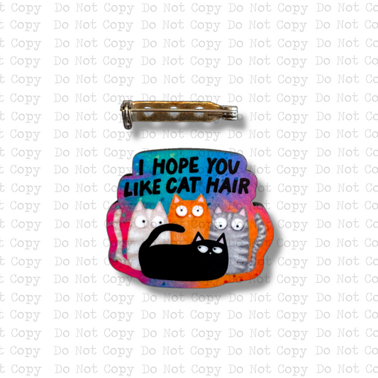 Cat Hair Lapel Pin Sublimation Blank Kit | Set of 2 TRS