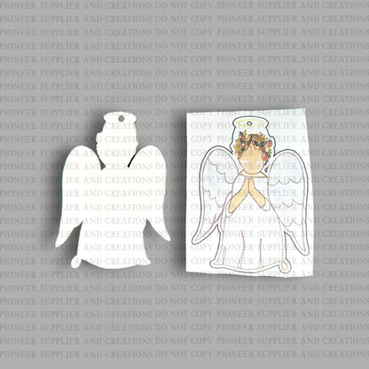 Praying Angel Ornament Sublimation Blank and Transfer | Exclusive