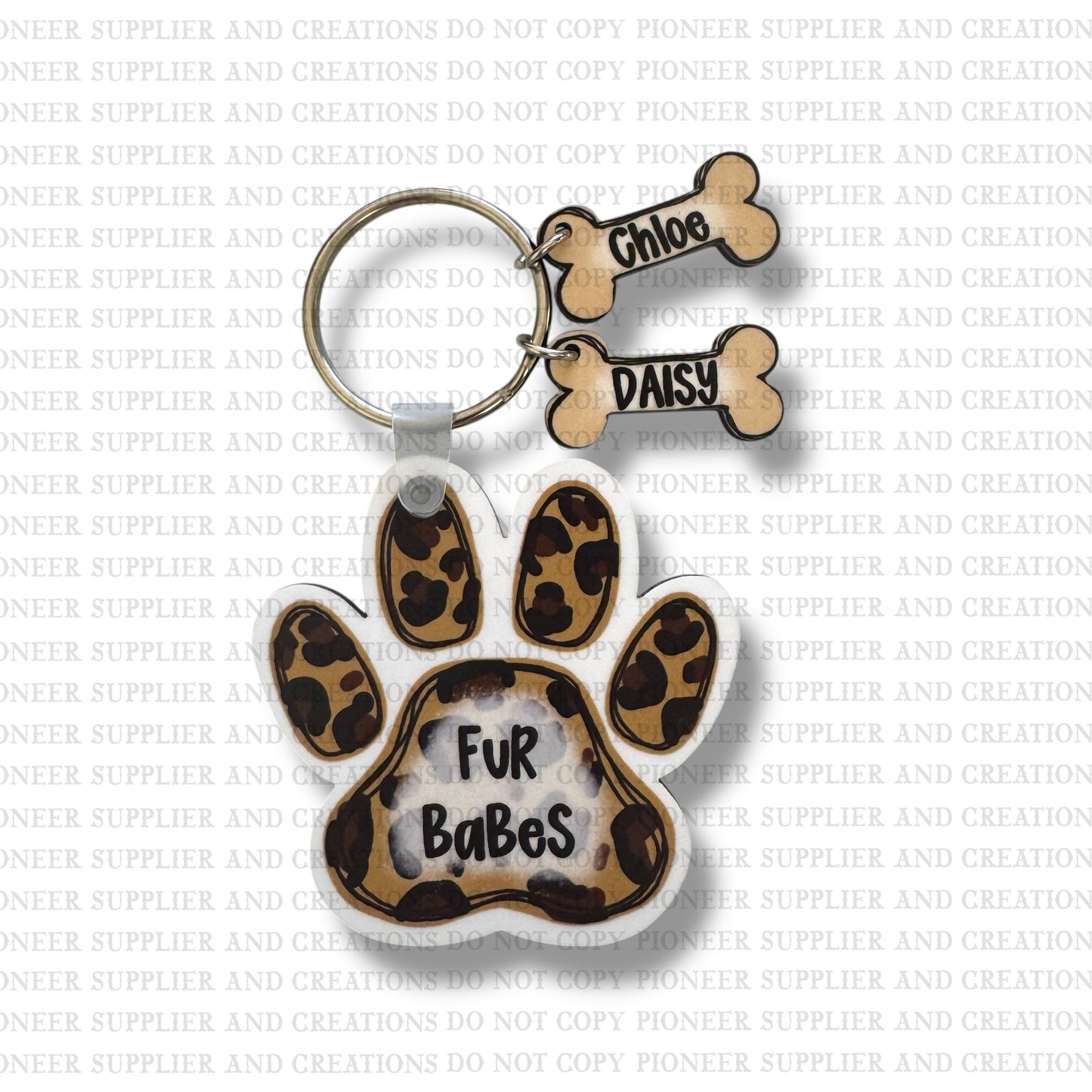 Dog Paw Keychain | Add-On Bone Sublimation Blanks