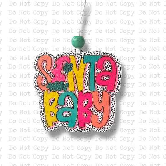 Santa Baby Whimsy Hat Ornament Sublimation Blank