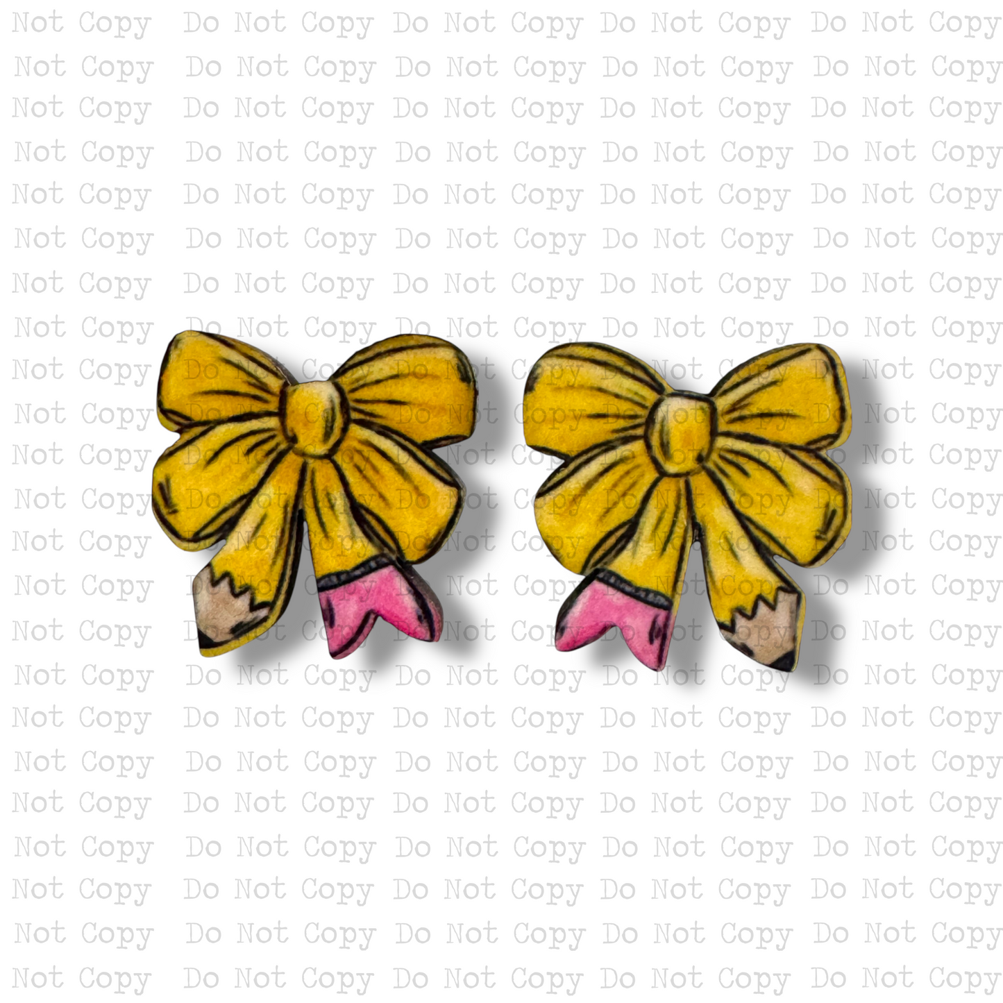 STUD Pencil Bow Sublimation Blanks Kit | 4 PAIR ARA