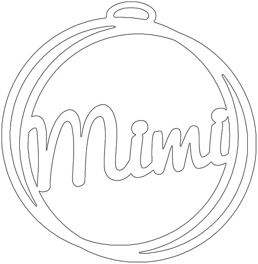 Mimi Car Charm Sublimation Blank