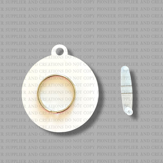 Circle 2.25 Keychain Sublimation Blank