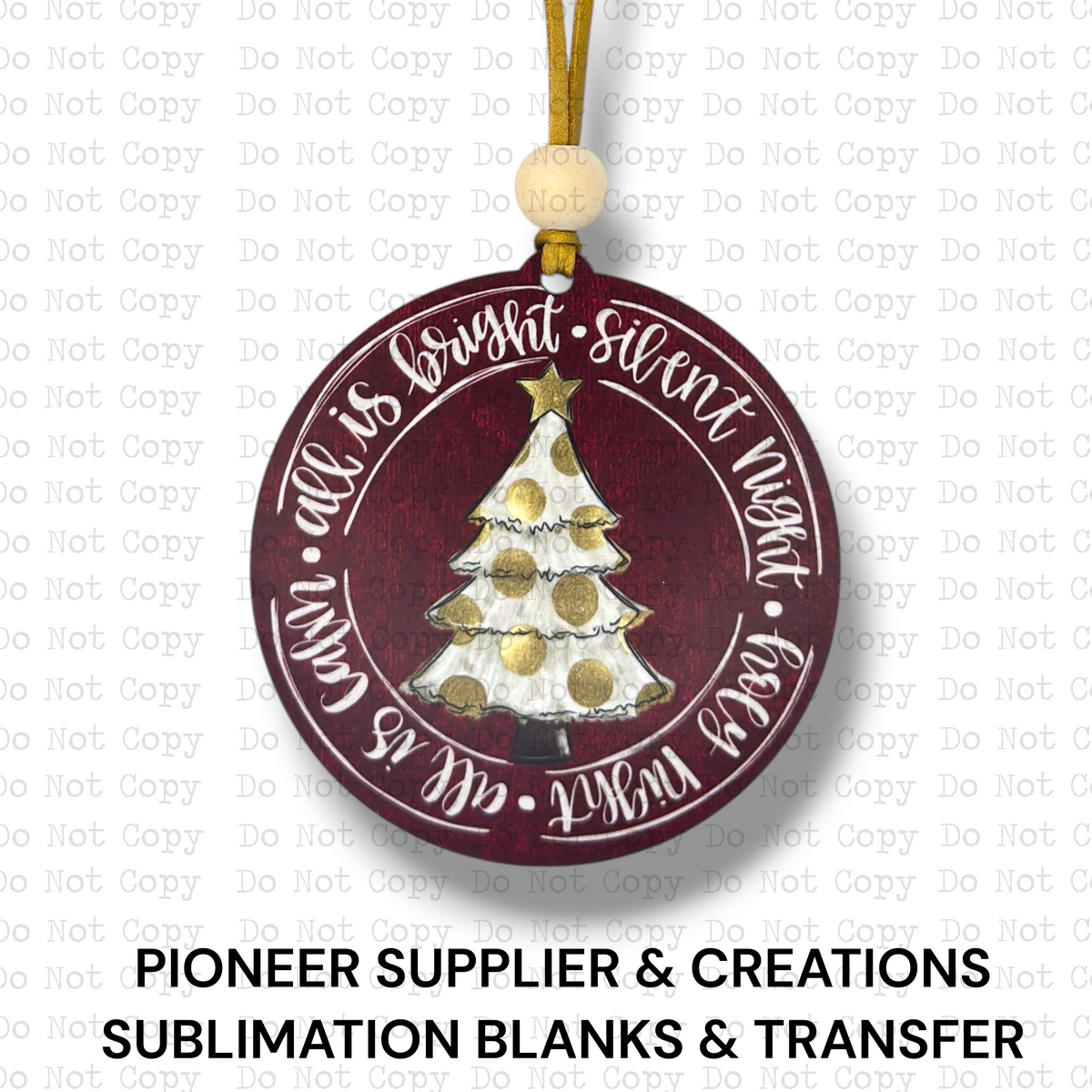 All Is Bright Ornament Sublimation Blank | ARA