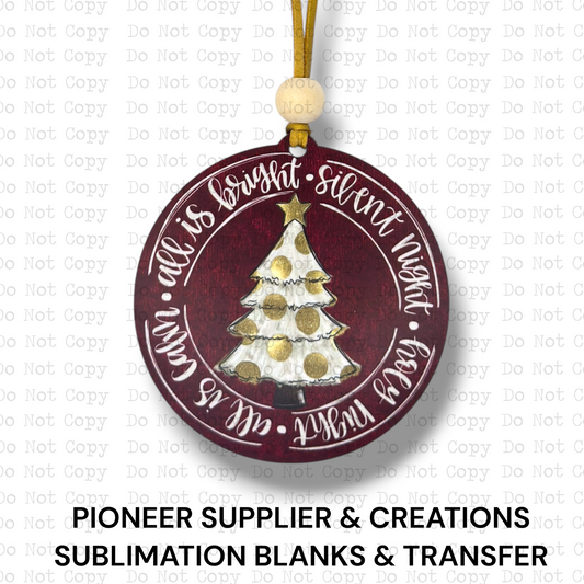 All Is Bright Ornament Sublimation Blank | ARA