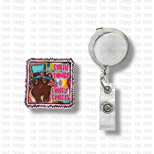 Fancy Feasts Badge Button Sublimation Blank