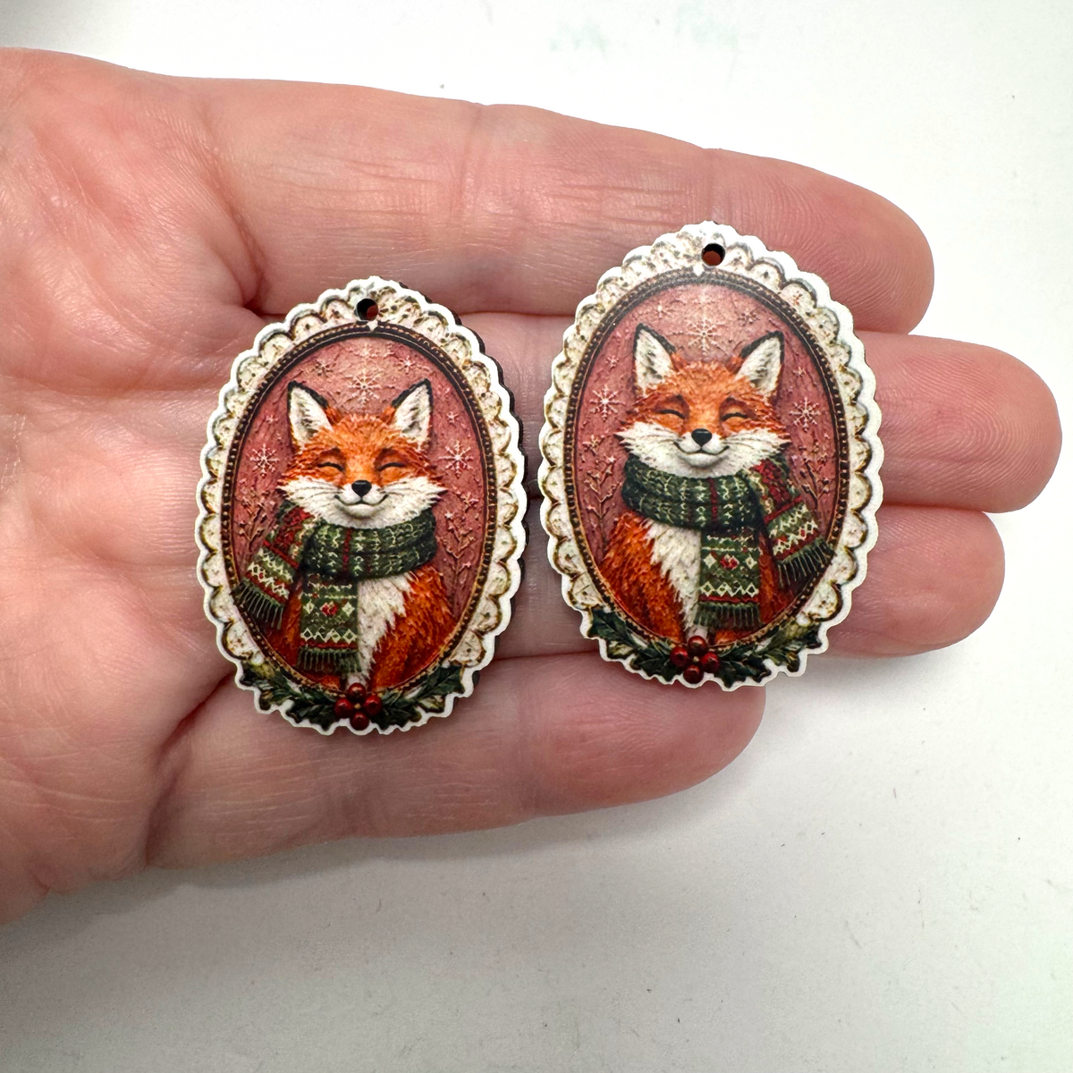 Vintage Fox Frame Earring Sublimation Blanks