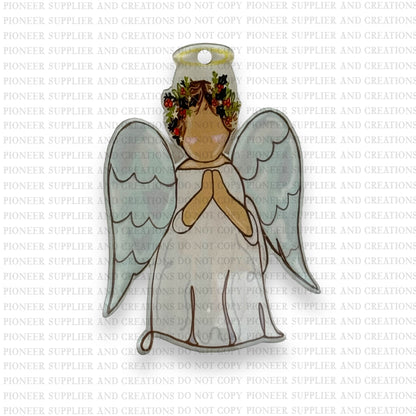 Praying Angel Ornament Sublimation Blank with TRANSFER| Acrylic Exclusive