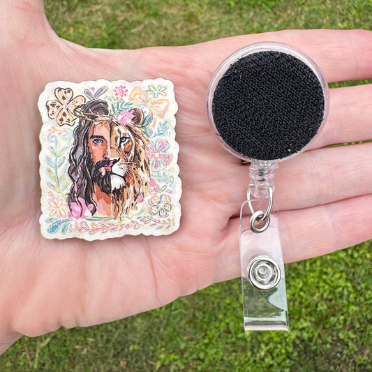 Jesus Lion Badge Button Sublimation Blank | Set of 2 SDD