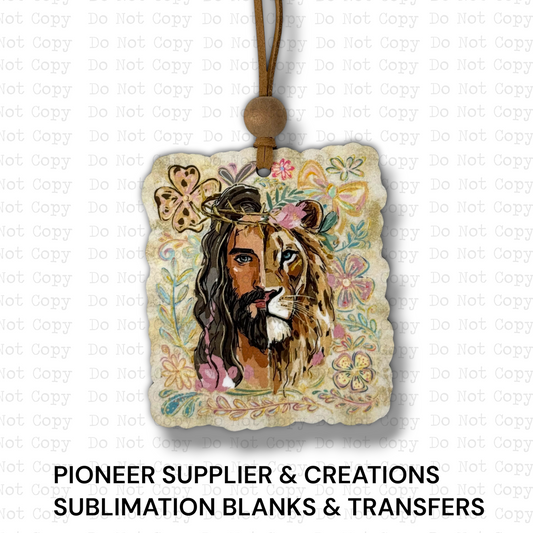 Jesus Lion Ornament Sublimation Blank | SSD