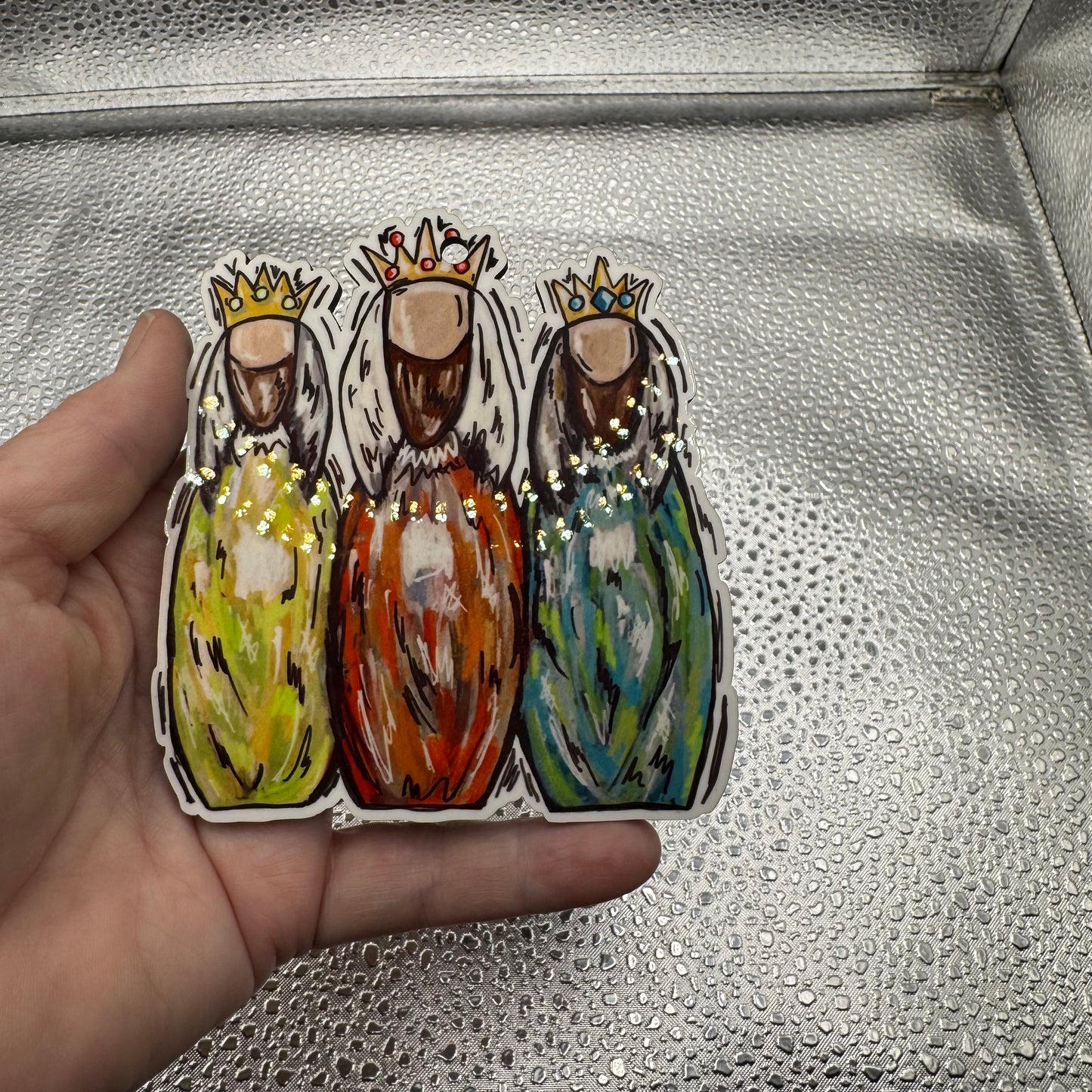 Wise Men Gloss Ornament Pressed Blank