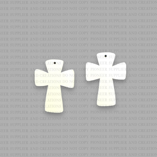 Pink Cross Earring Sublimation Blanks | PP