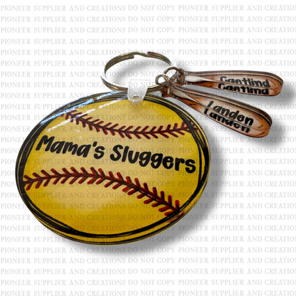 Baseball | Softball Keychain | Add-On Bat Sublimation Blanks