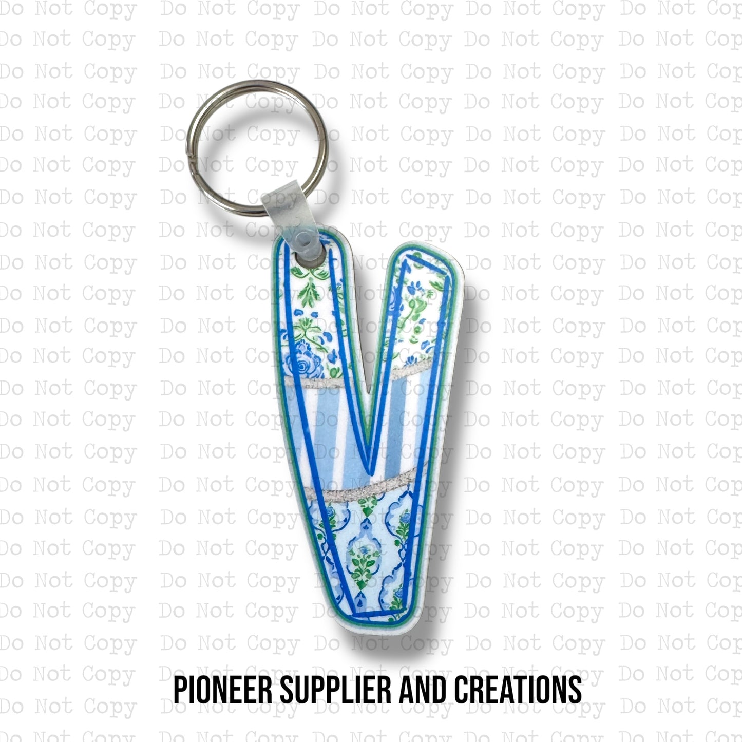 Bloomful Bliss V Keychain Sublimation Blank Kit