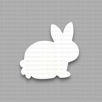 Hand Drawn Bunny Badge Reel Sublimation Blanks | Exclusive Alicia Ray Art