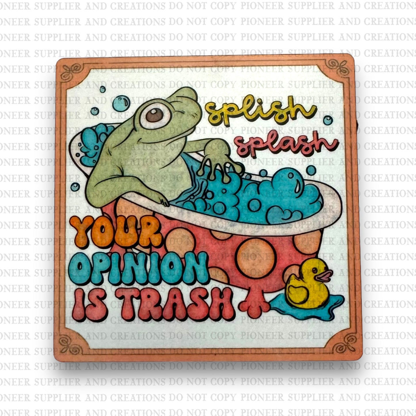 Your Opinion Is Trash Fridge Magnet Blank Kit