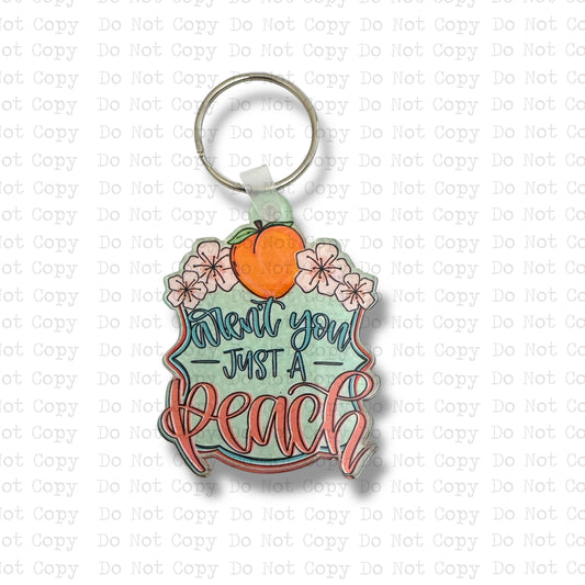 Just A Peach Keychain Sublimation Blank Kit