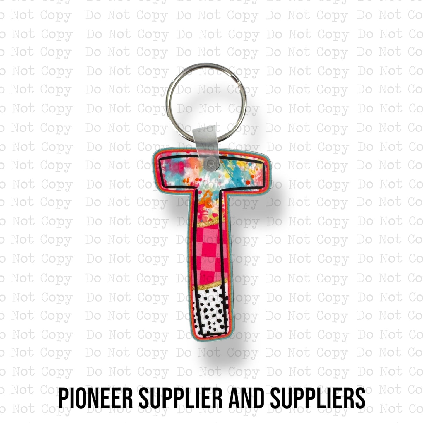 Happy Chaos T Keychain Sublimation Blank Kit