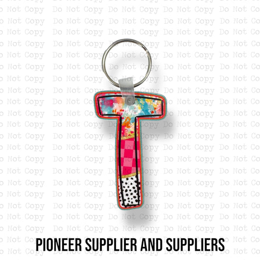 Happy Chaos T Keychain Sublimation Blank Kit