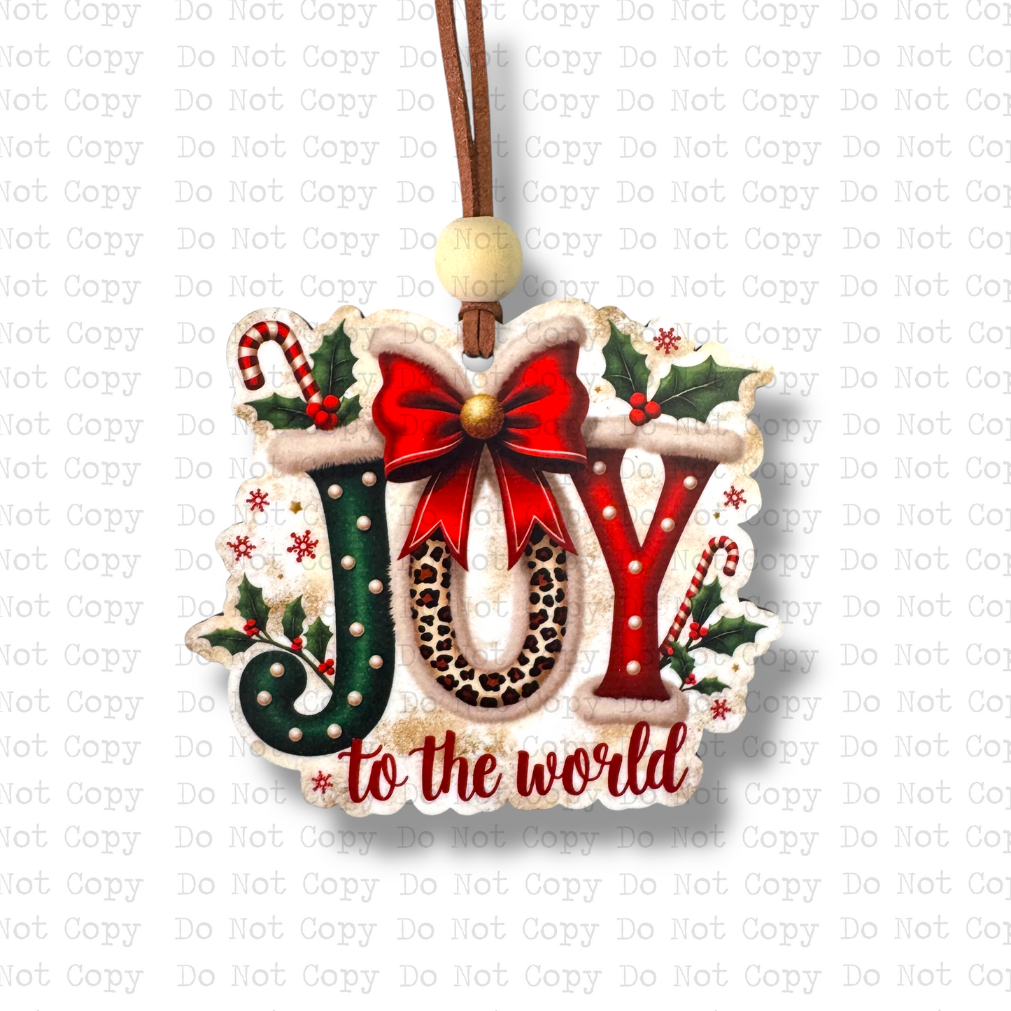 Joy To The World Ornament Sublimation Blank