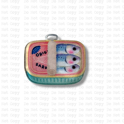 Sardine Can Lapel Pin Sublimation Blank | Exclusive