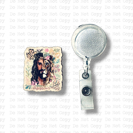 Jesus Lion Badge Button Sublimation Blank | Set of 2 SDD
