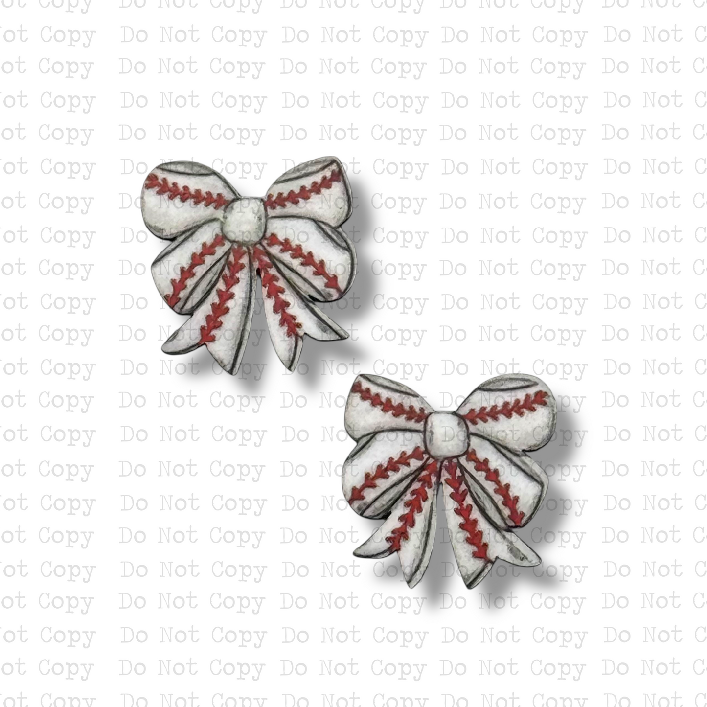 STUD Baseball School Spirit Bow Sublimation Blanks Kit | 4 PAIR ARA