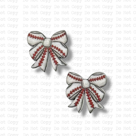 STUD Baseball School Spirit Bow Sublimation Blanks Kit | 4 PAIR ARA