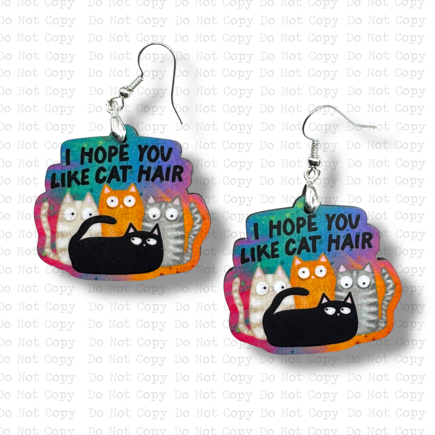 Cat Hair Earring Sublimation Blank Kit | TRS