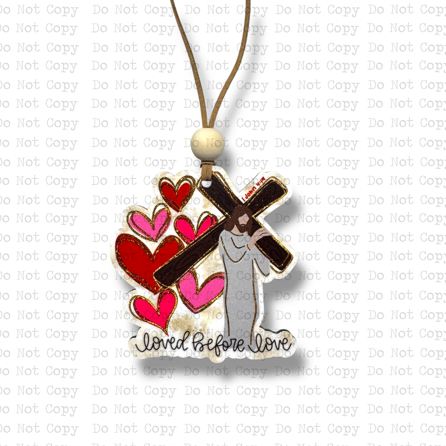Loved Before Love Car Charm Sublimation Blank