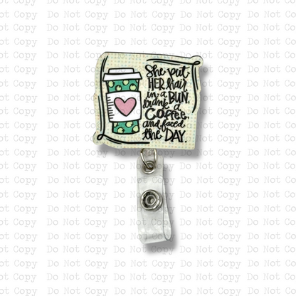 Face The Day Badge Button Sublimation Blank | Set of 2 G&M