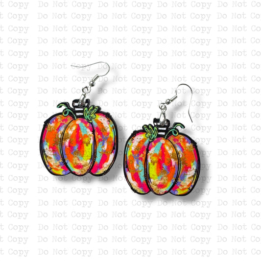 Painted Pumpkin Earring Sublimation Blank Kit | ARA