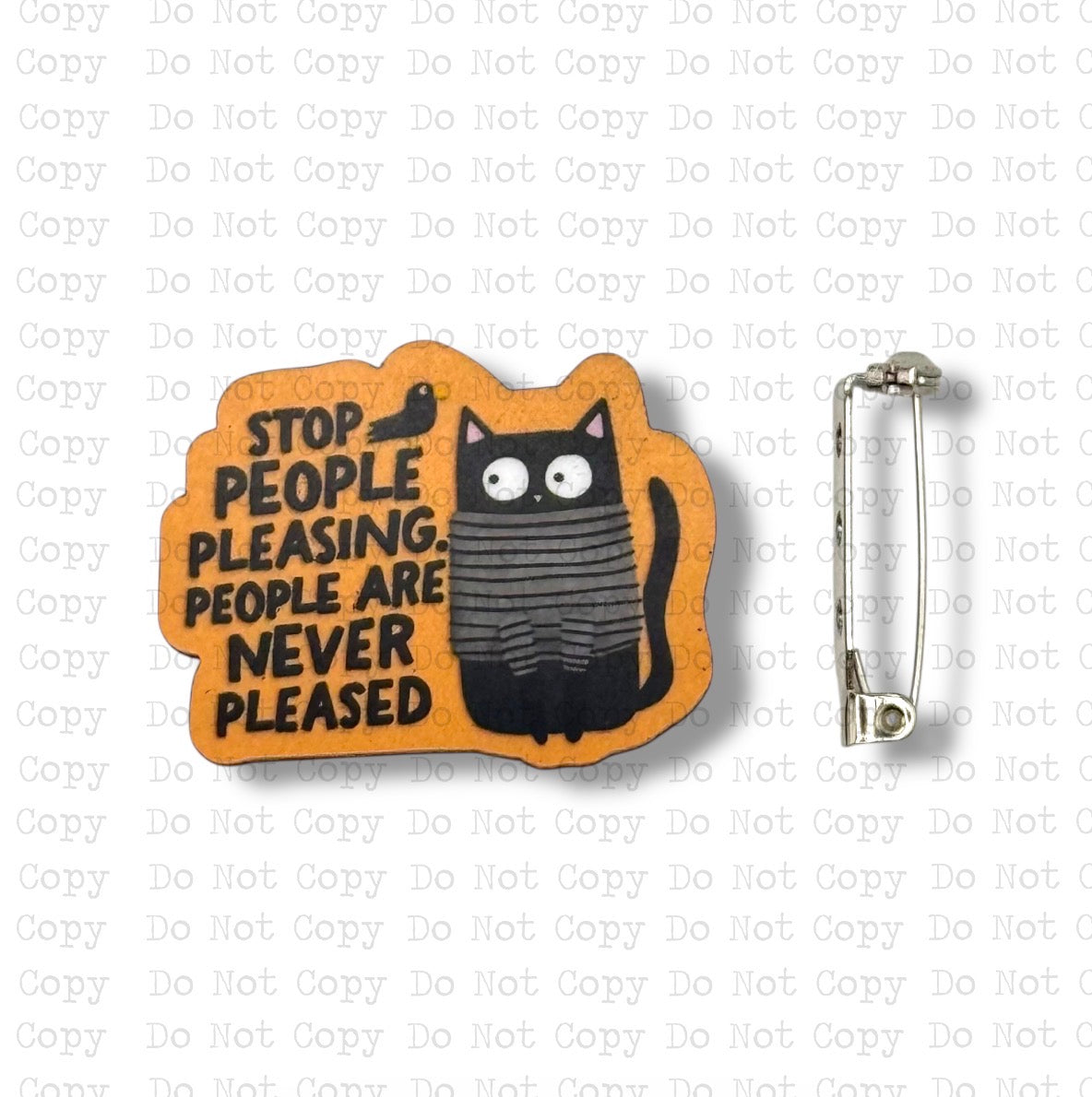 Stop People Pleasing Lapel Pin Sublimation Blank Kit | Set of 2 TRS
