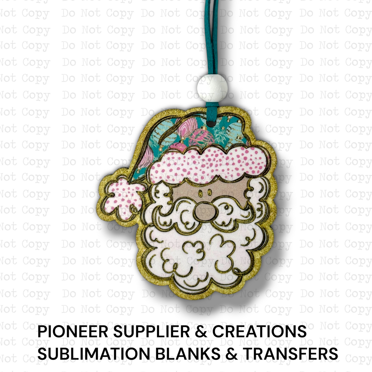 Gold Foil Santa Ornament Sublimation Blank | CRC