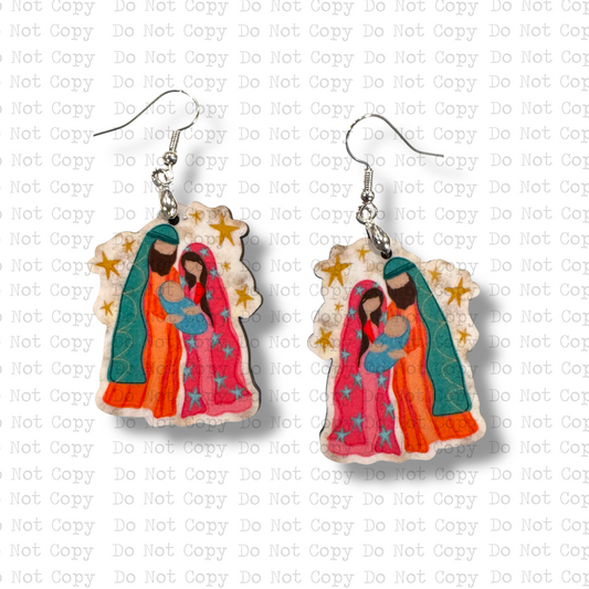 Mary Did You Know Earring Sublimation Blank Kit