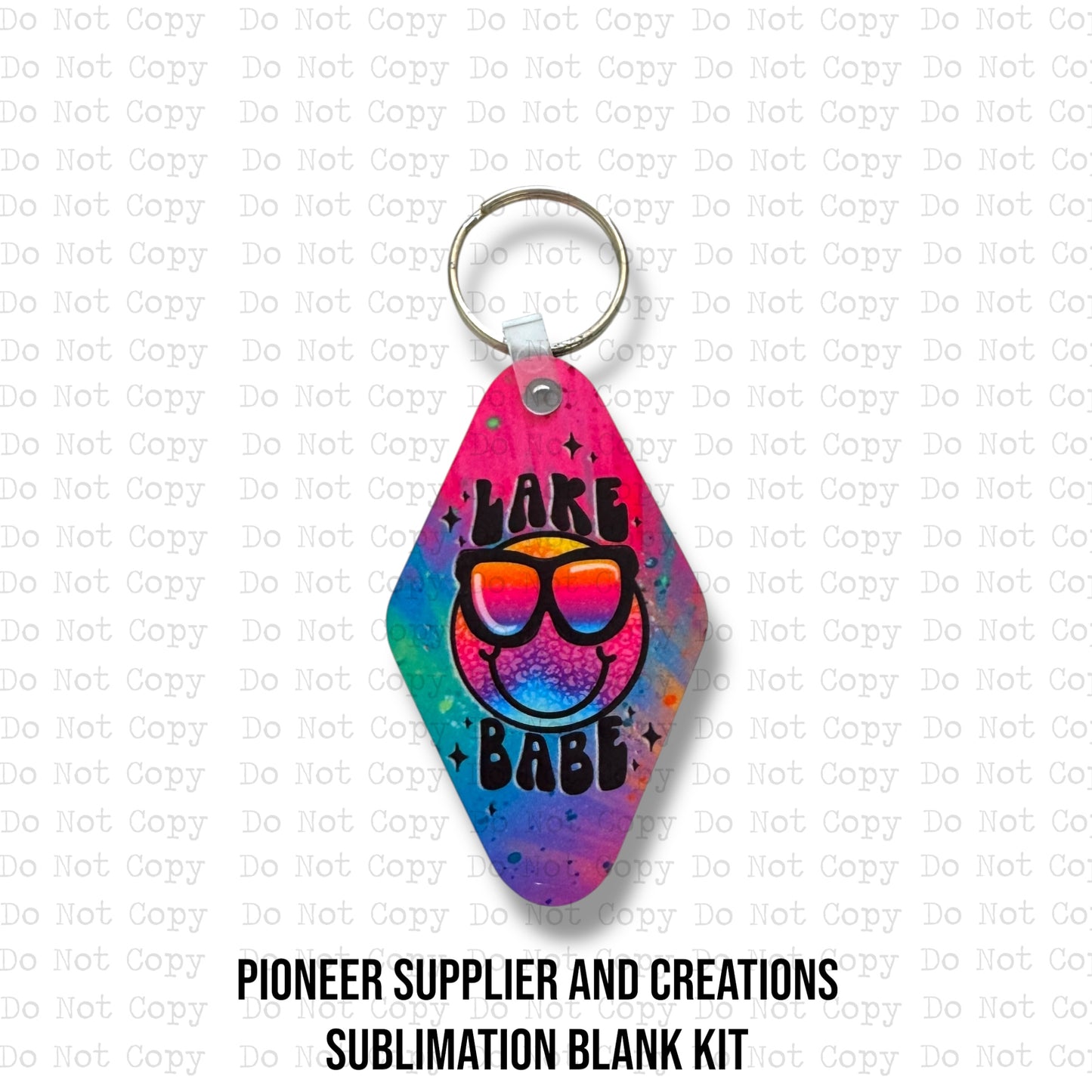 Lake Babe Keychain Sublimation Blank Kit