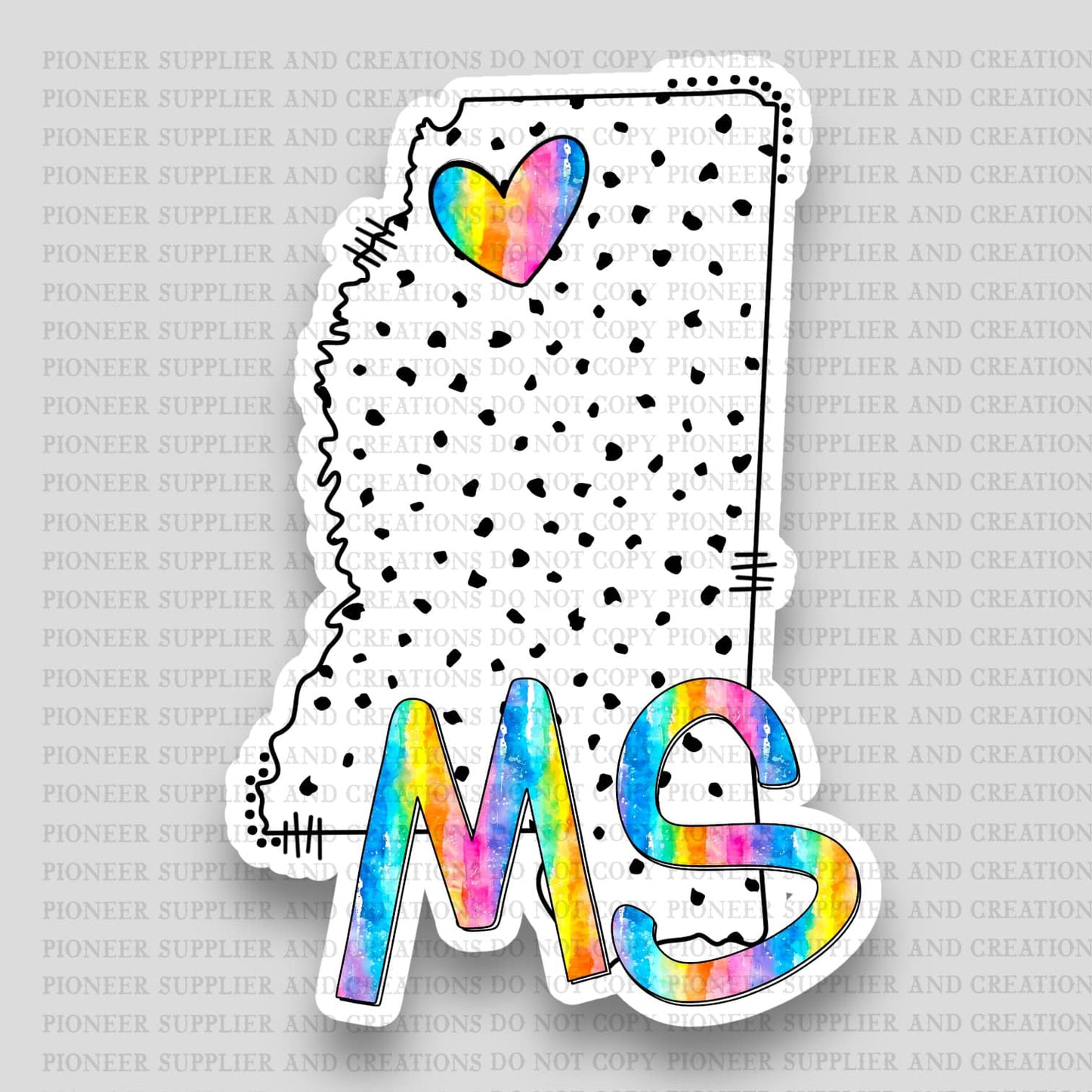 Mississippi Dalmatian Dot Sublimation Blank Kits | Exclusive
