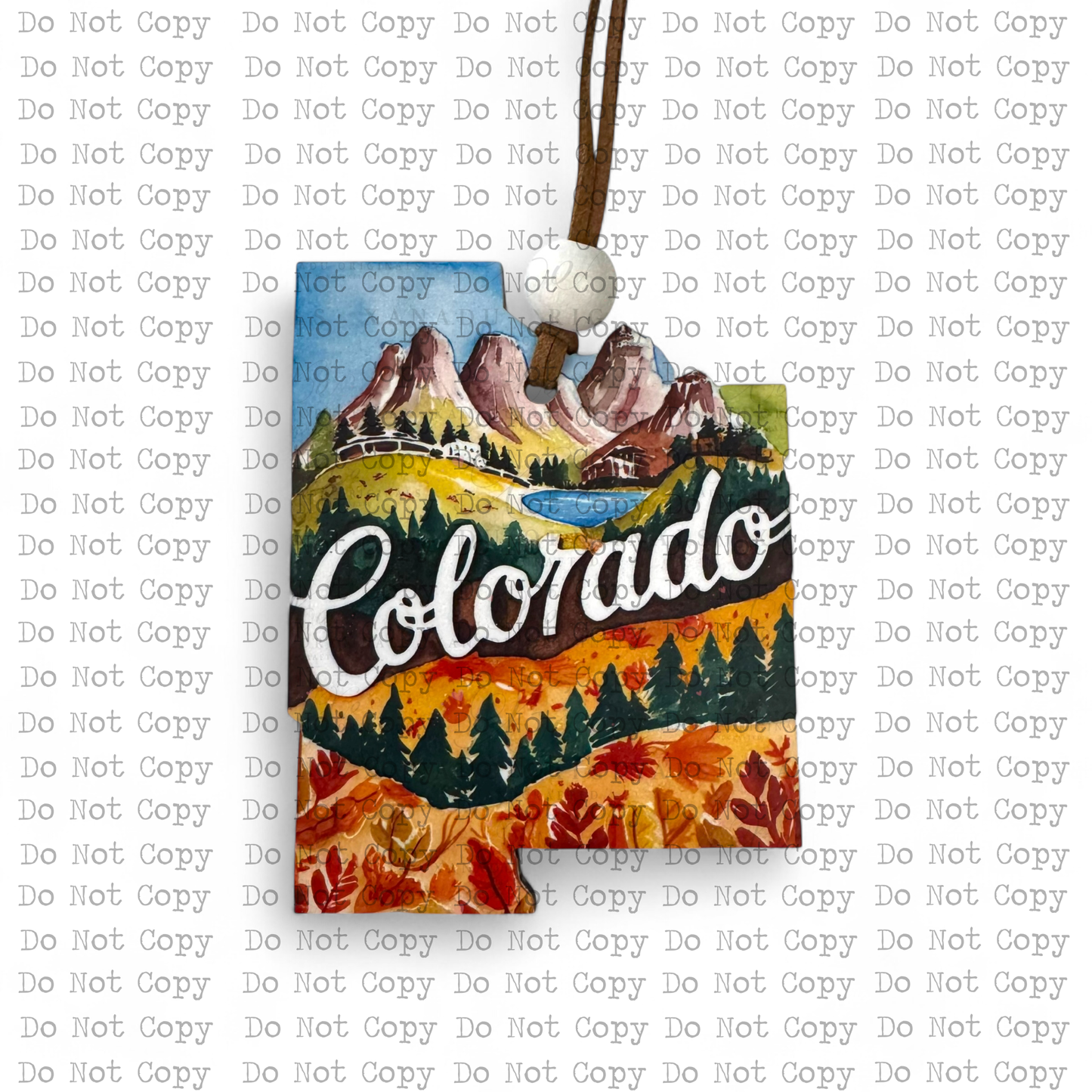 Colorado Ornament Sublimation Blank