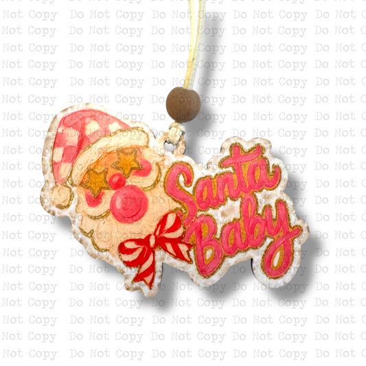 Santa Baby Ornament Sublimation Blank