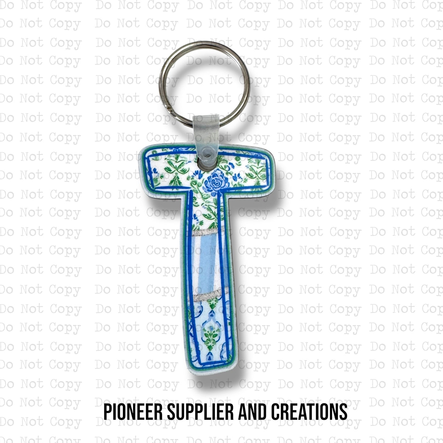 Bloomful Bliss T Keychain Sublimation Blank Kit