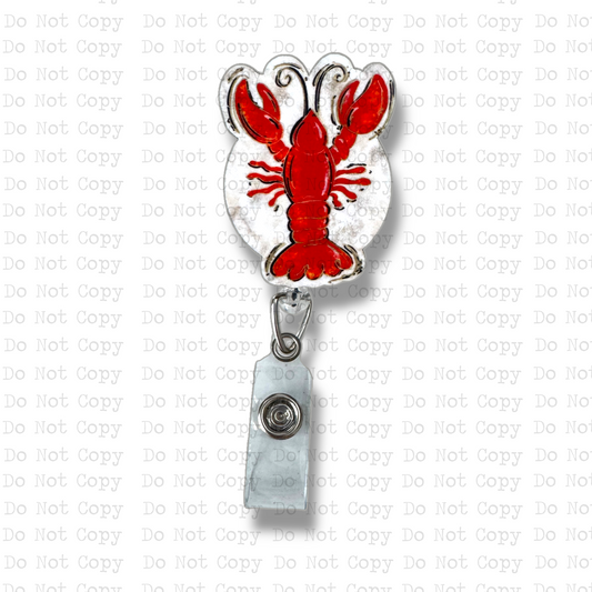 Crawfish Badge Button Sublimation Blank | Set of 2