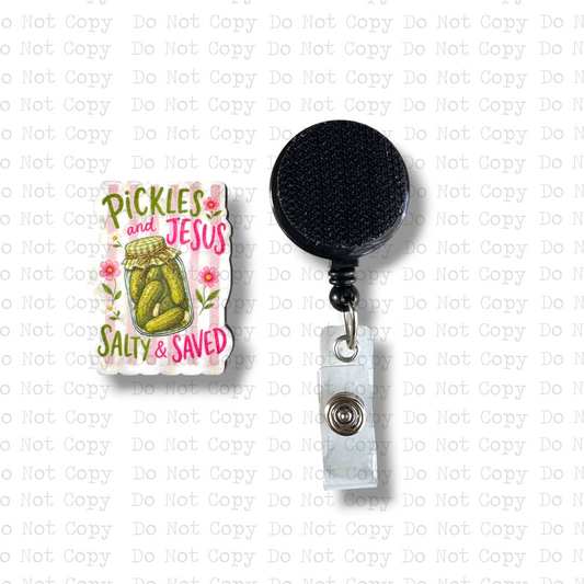 Pickles and Jesus Badge Button Sublimation Blank | Set of 2