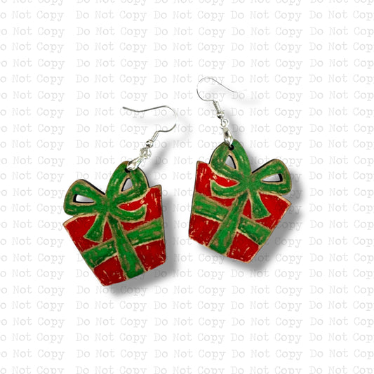 Christmas Present Earring Sublimation Blank Kit