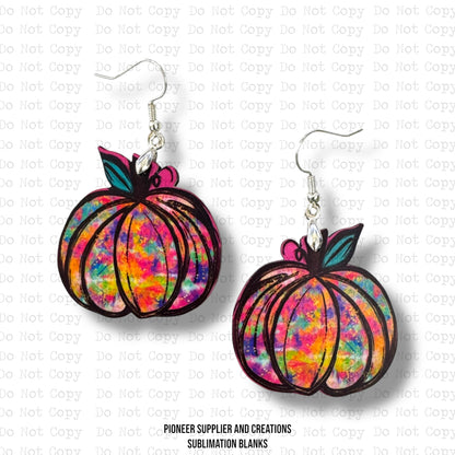 Pink Pumpkin Earring Sublimation Blank Kit | Exclusive