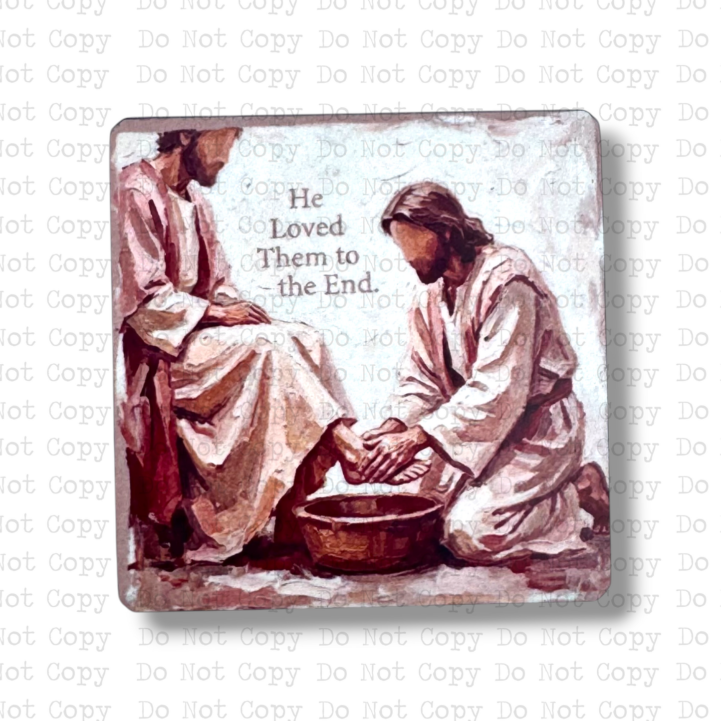 Foot Washing Badge Button Sublimation Blank | Set of 2