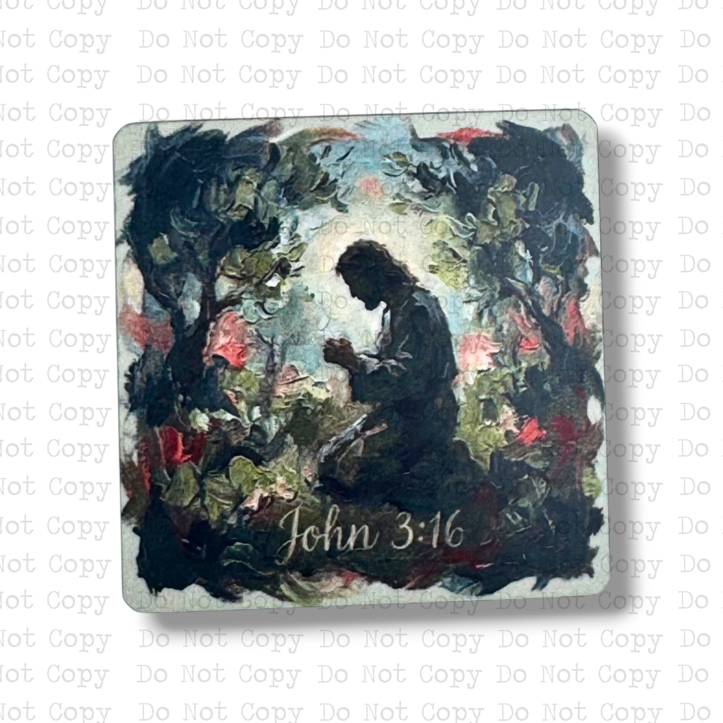 John 3:16 Badge Button Sublimation Blank | Set of 2