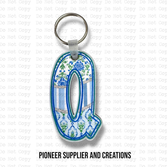 Bloomful Bliss Q Keychain Sublimation Blank Kit